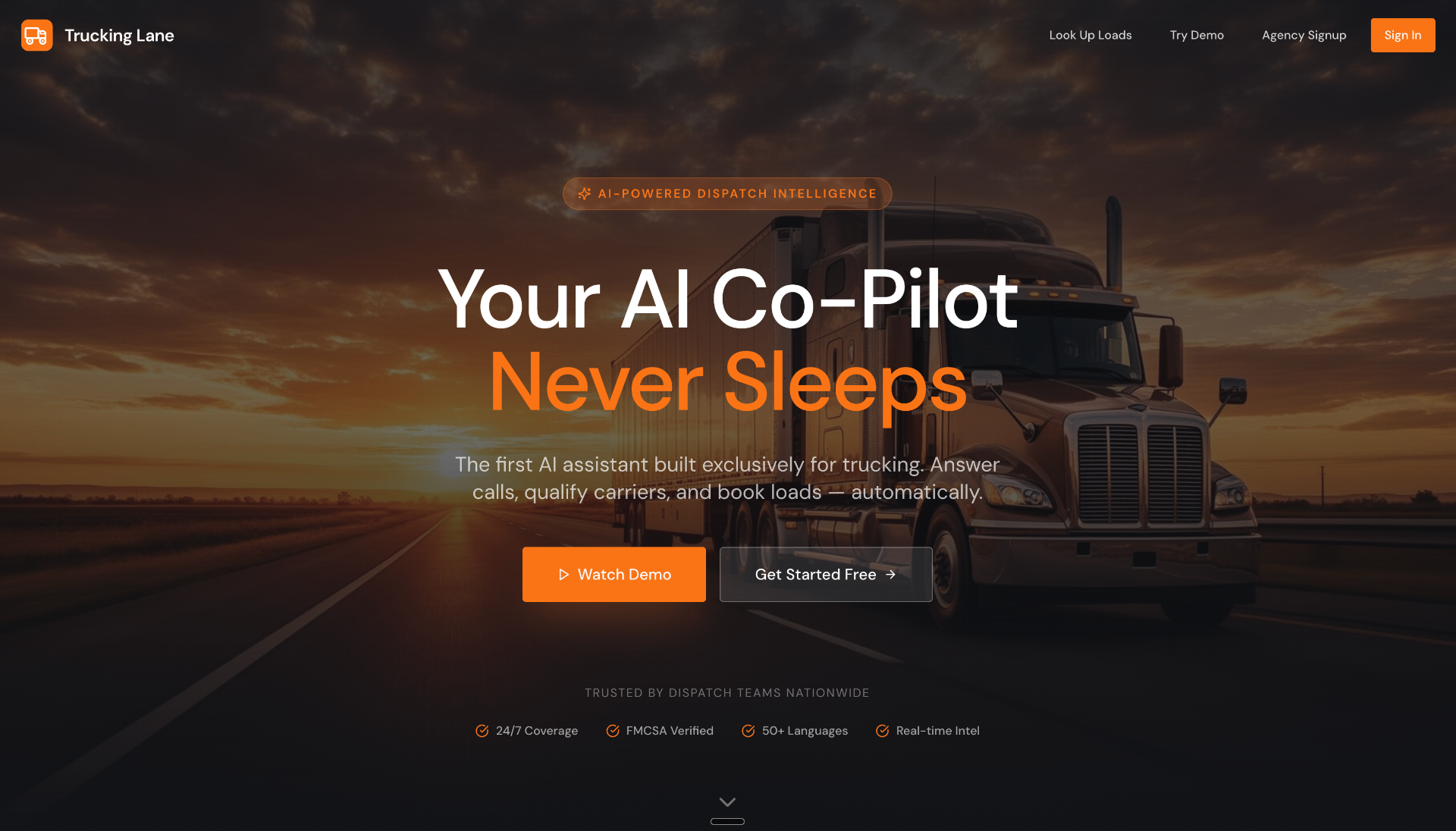 Change Trucking Lane (SmartLoads) platform interface